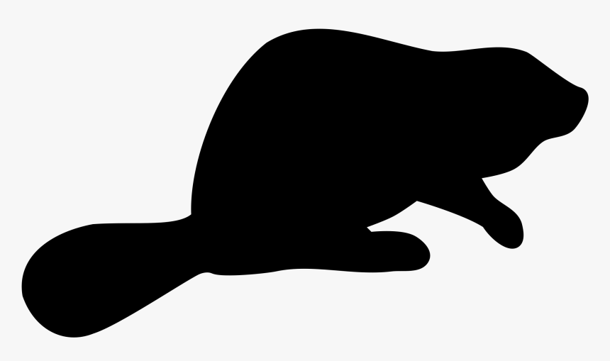 Beaver Silhouette - Silhouette Beaver Clipart, HD Png Download, Free Download