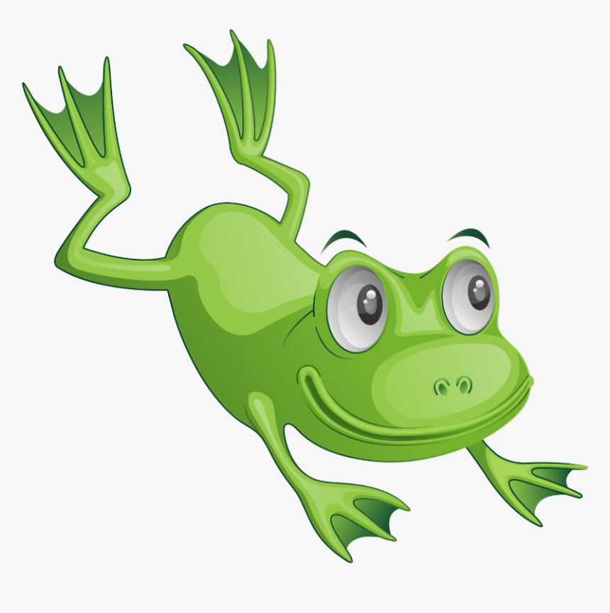 #mq #green #frog #frogs #jumping - Cartoon Frog Transparent, HD Png Download, Free Download