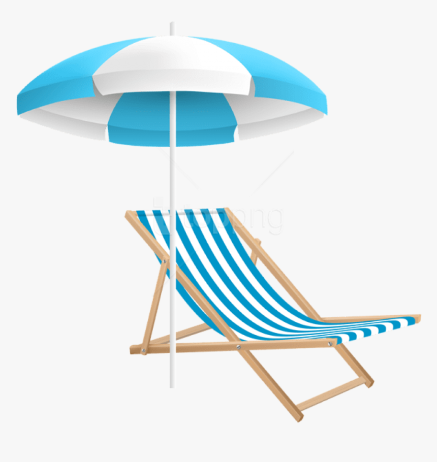 Free Png Download Beach Chair And Umbrella Png Clipart - Beach Chair And Umbrella Clipart, Transparent Png, Free Download