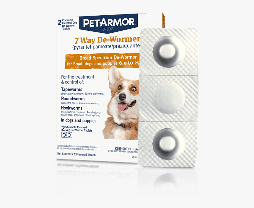 Petarmor 7 Way De-wormer For Puppies And Small Dogs - Petarmor Dewormer For Dogs, HD Png Download, Free Download