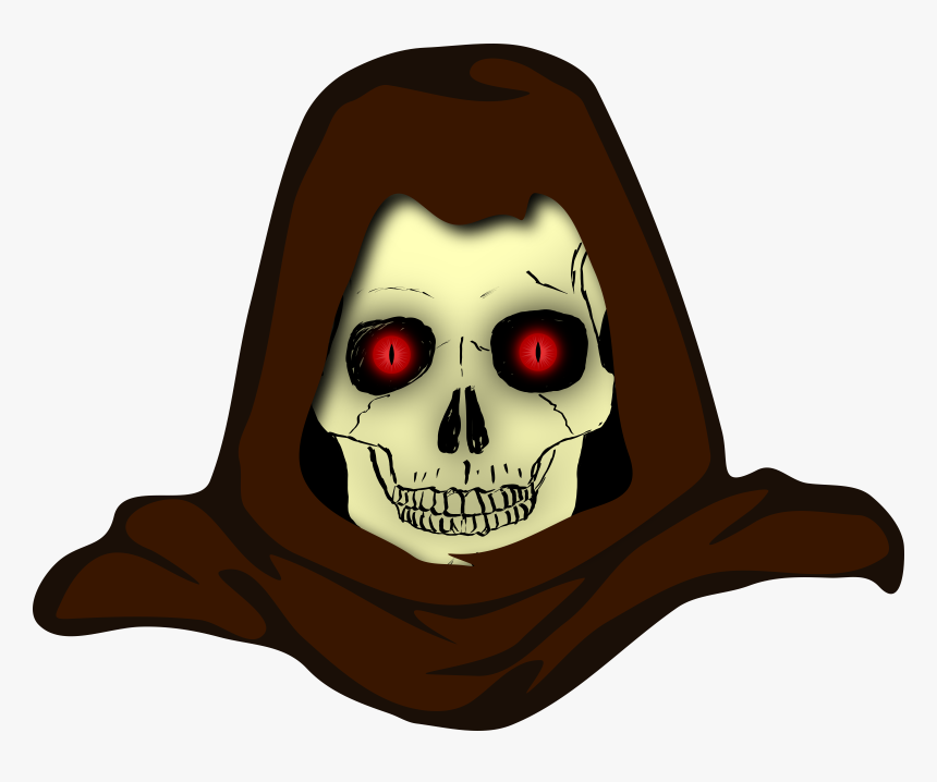 Evil Hooded Skull Vector Clipart Image - Hooded Monster, HD Png Download, Free Download