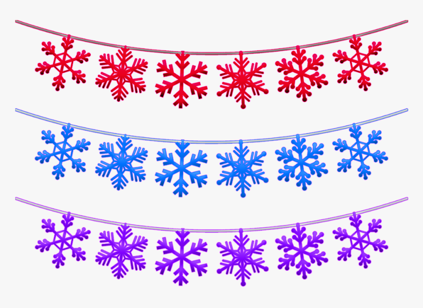 Christmas Snowflake Banner, Christmas Bunting - Motif, HD Png Download, Free Download