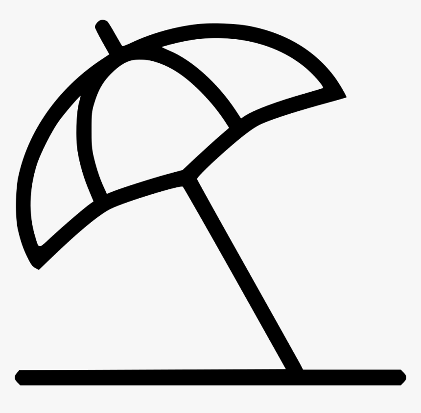 Beach Umbrella Trip Island Sun - Beach Umbrella Icon, HD Png Download, Free Download