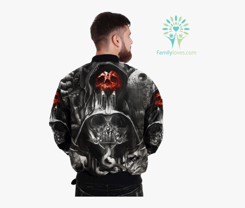 Scary Death Skull Over Print Jacket %tag Familyloves - Wear Australian Army Dog Tags, HD Png Download, Free Download