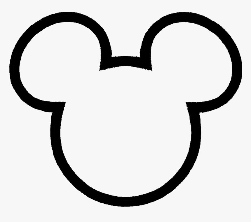 - Mickey Mouse Head Outline , Png Download - Transparent Mickey Mouse Outli...