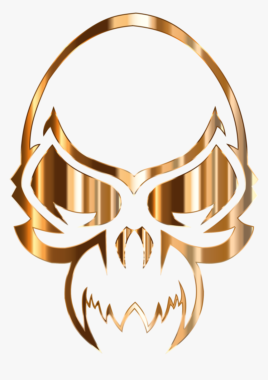 Golden Skull, HD Png Download, Free Download