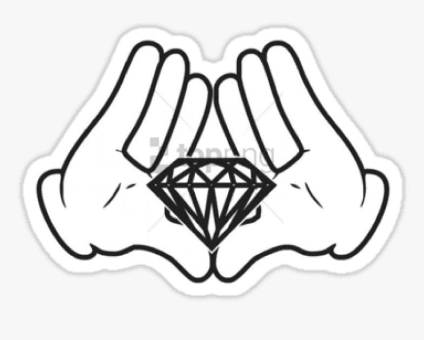 Drawings Hand Mickey Mouse - Mickey Mouse Hands Diamond, HD Png Download, Free Download