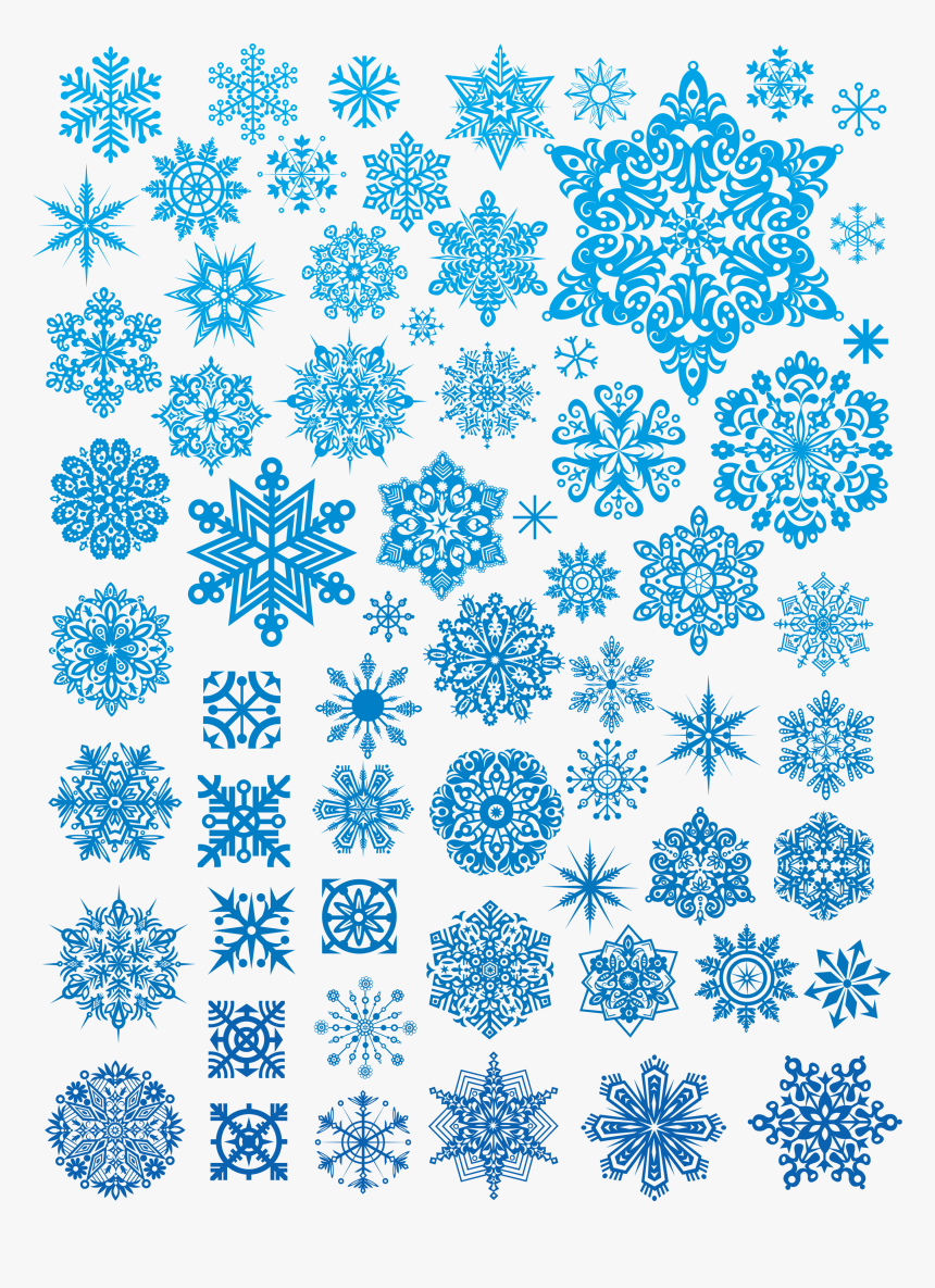 Euclidean Vector Snowflake Snowflakes Free Png Hq Clipart - Snowflake Designs Tattoo, Transparent Png, Free Download