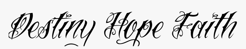 Clip Art Destiny Tattoo Designs Ideas - Tattoo Faith And Hope, HD Png Download, Free Download