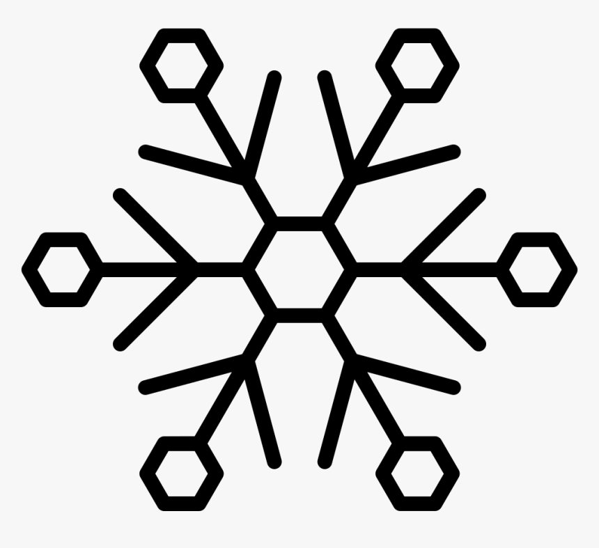 Snowflake - Copo De Nieve Contorno, HD Png Download, Free Download