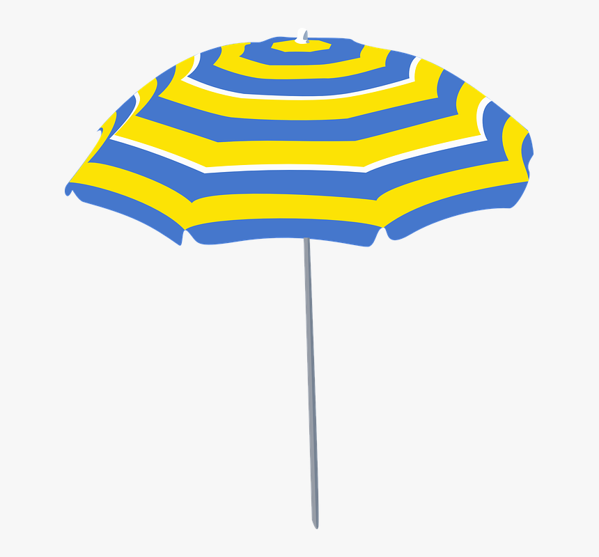 Transparent Shade Clipart - Beach Umbrella Png Cartoon, Png Download, Free Download