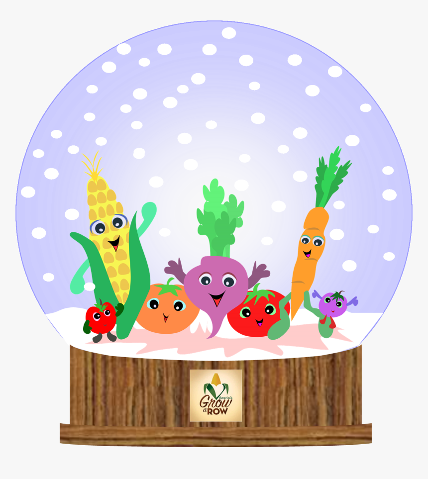 Snowglobe - Fruits And Vegetables Clipart, HD Png Download, Free Download