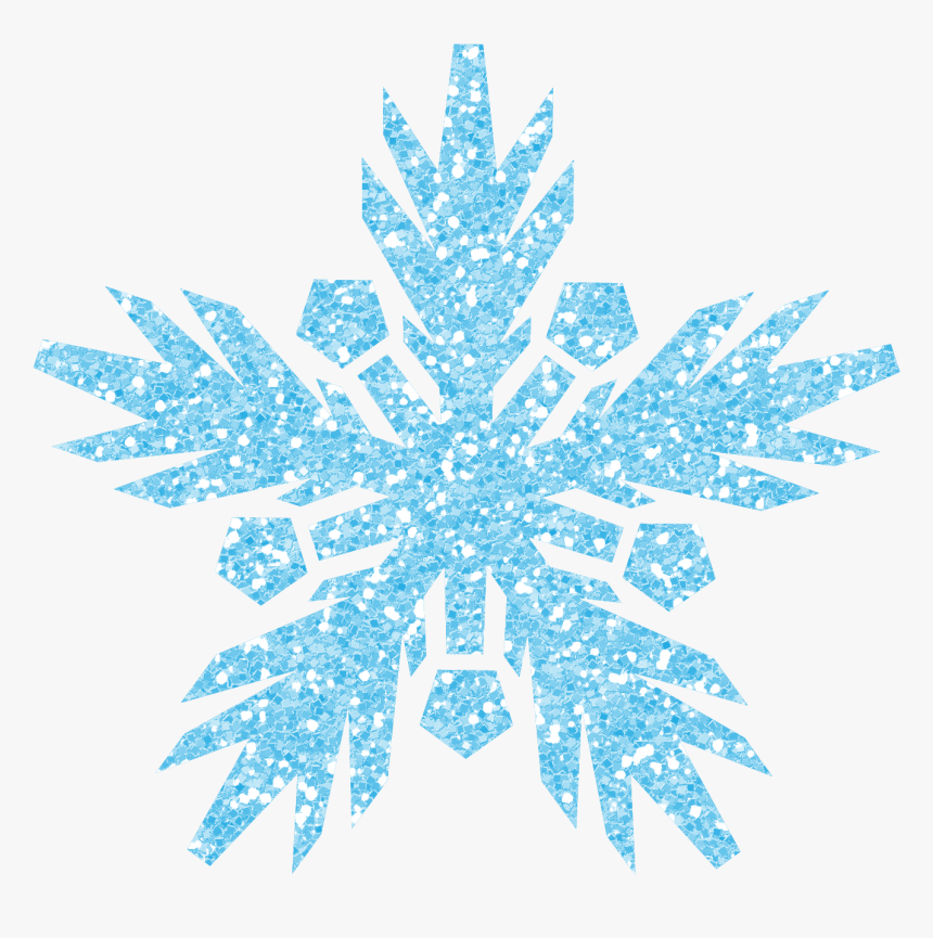 Cool Blue Snowflake - Flocons De Neige Bleu, HD Png Download, Free Download