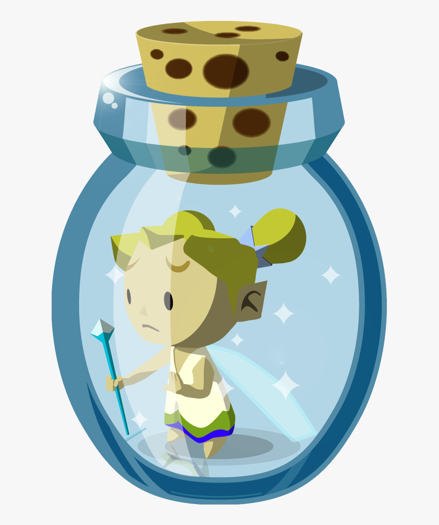 Wind Waker Fairy In A Bottle, HD Png Download - kindpng.