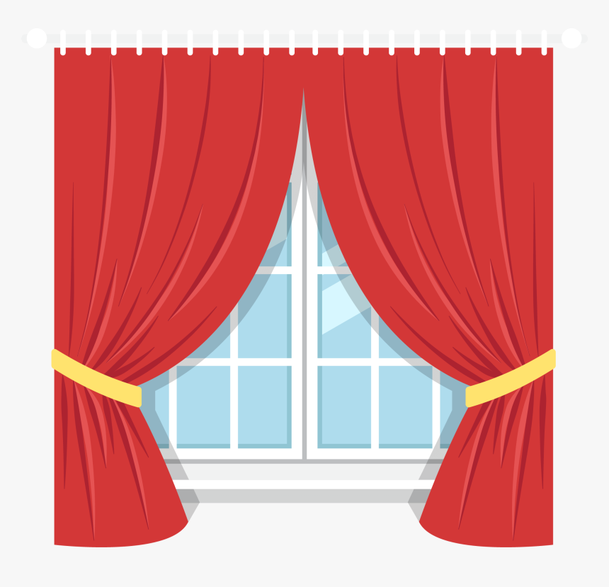 Curtain By Window Clipart Png, Transparent Png, Free Download