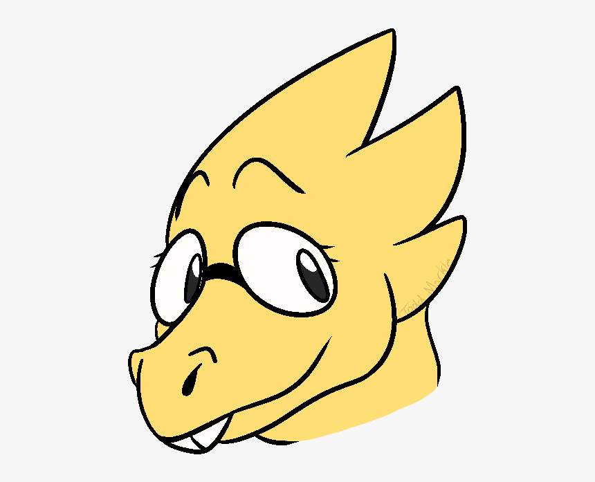 Its The Magcial Floating Alphys Head Wait What, HD Png Download, Free Download