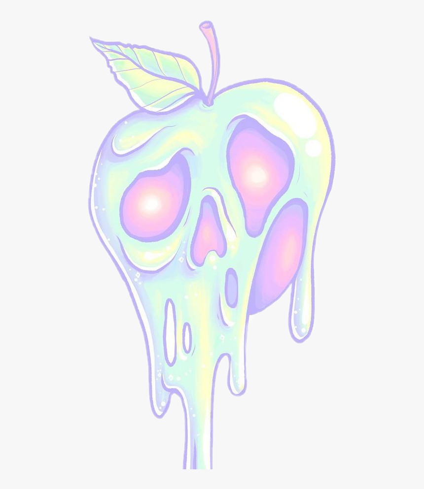 #pastel #apple #face #vsco #oldschool #poison #poisonapple - Illustration, HD Png Download, Free Download