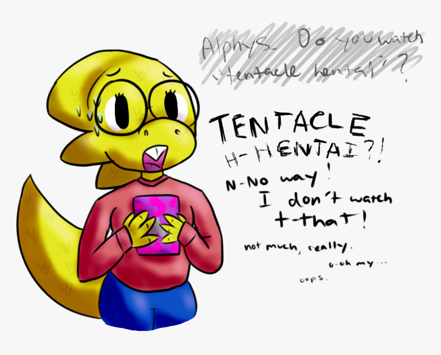 Alphys Reacts To Tentacle Hentai - Tentacle Hentai, HD Png Download, Free Download