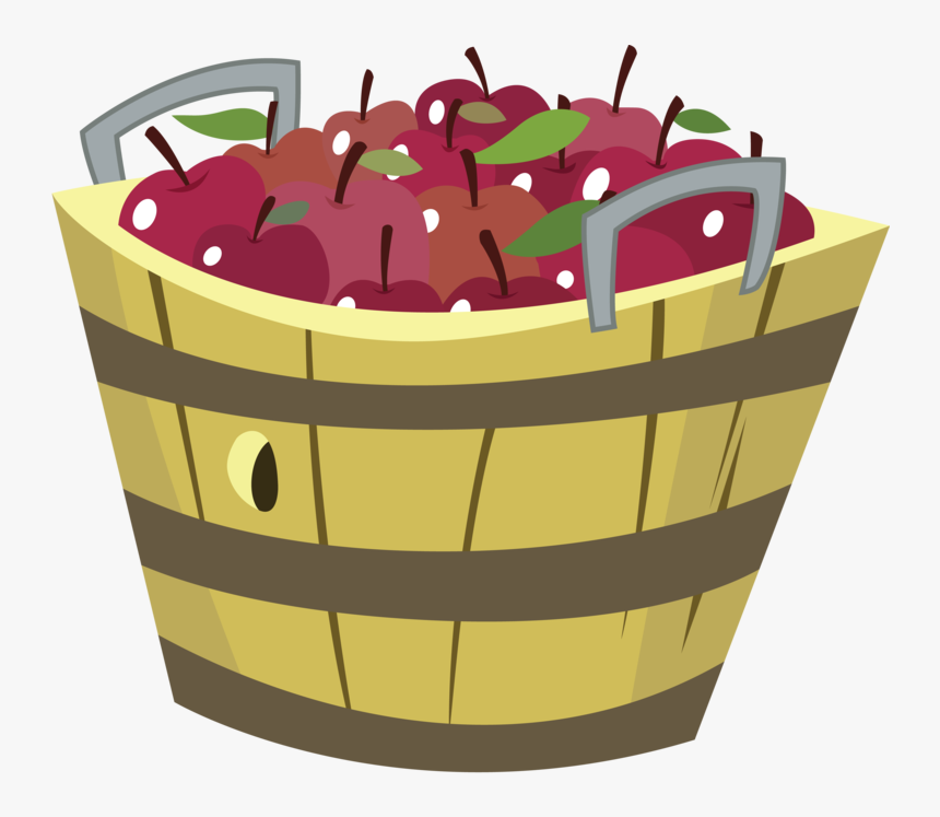 Transparent Hamper Clipart - My Little Pony Apple Basket, HD Png Download, Free Download