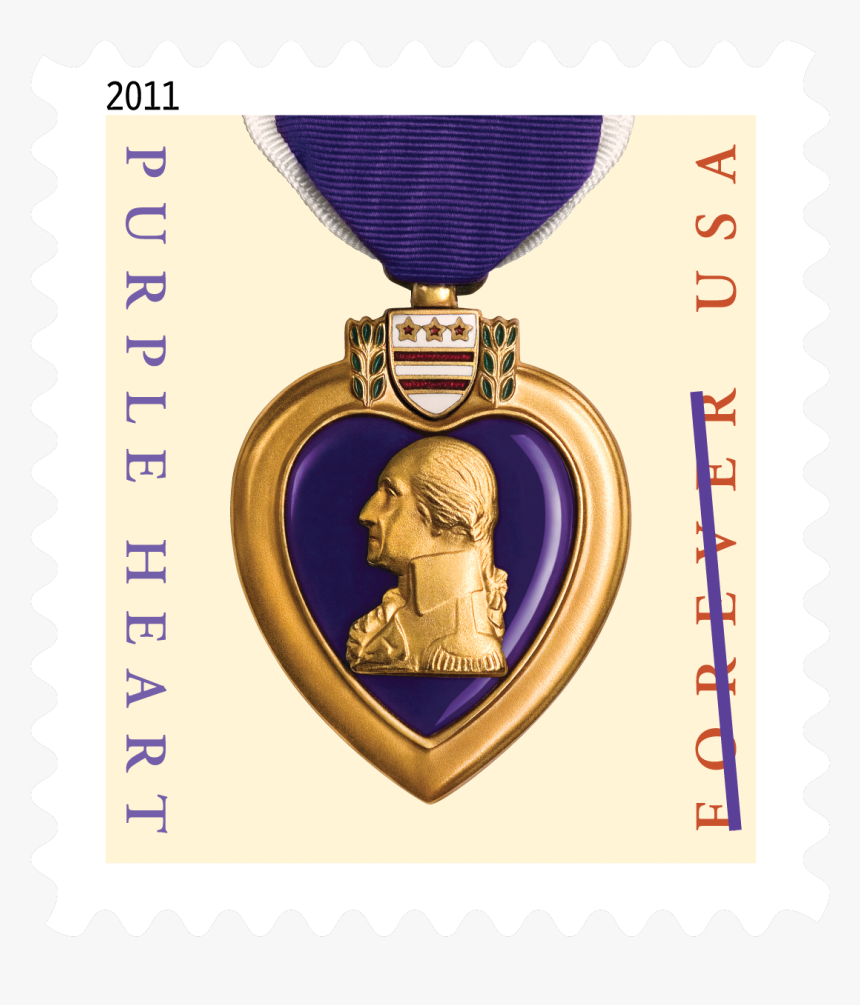 New Purple Heart Stamp, HD Png Download, Free Download