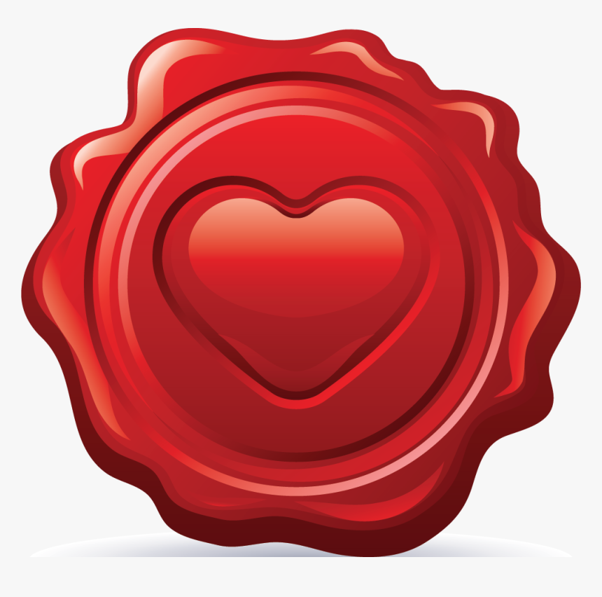 Heart Seal Png, Transparent Png, Free Download