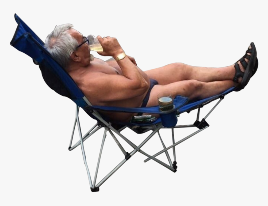 Man On Lawn Chair, HD Png Download, Free Download