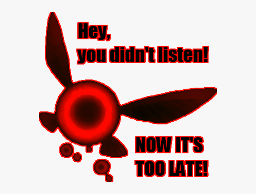 You Didn"t Listen Now Its Q Too Late Clip Art Red Clip, HD Png Download, Free Download