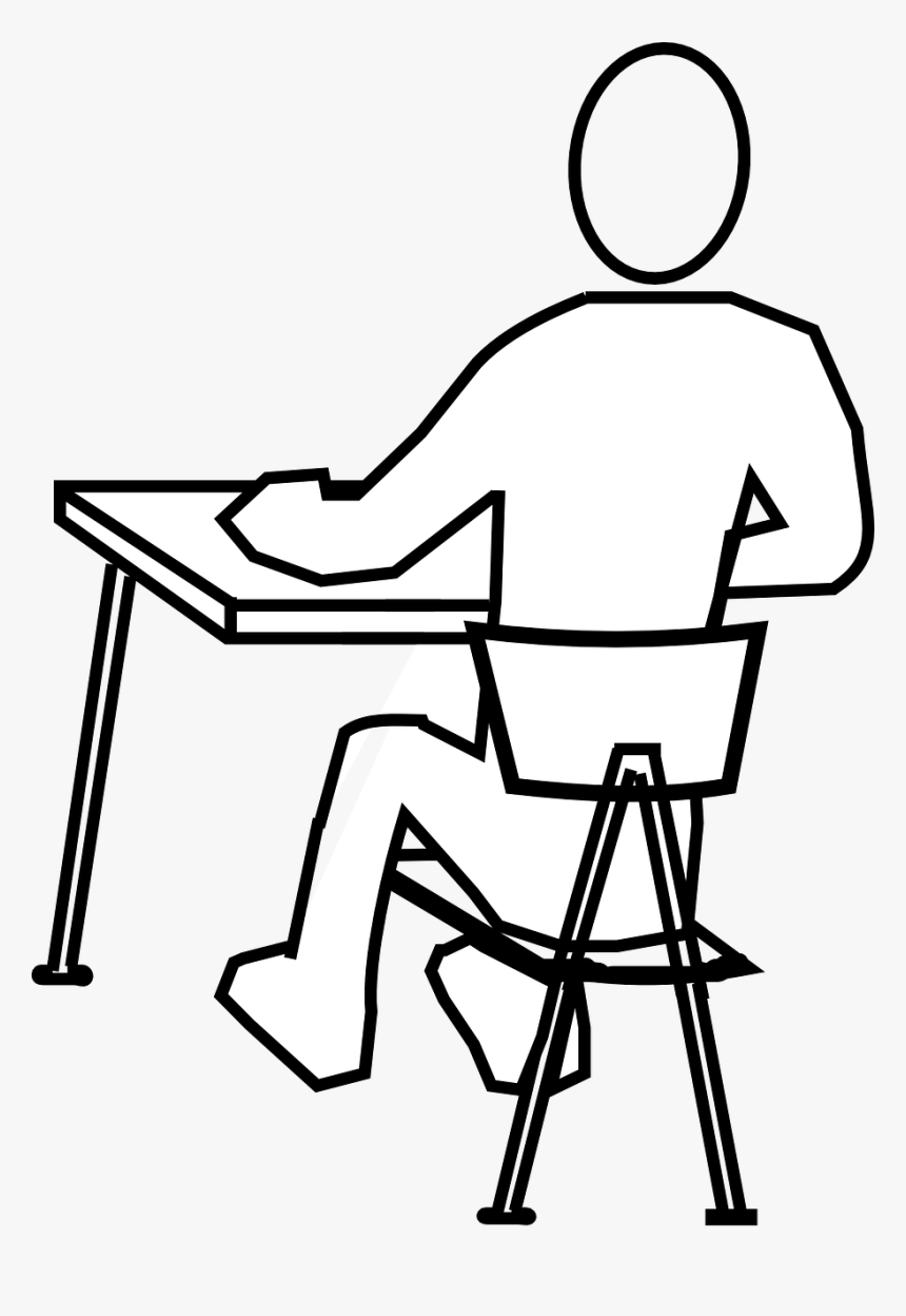 Draw A Person Sitting, HD Png Download, Free Download