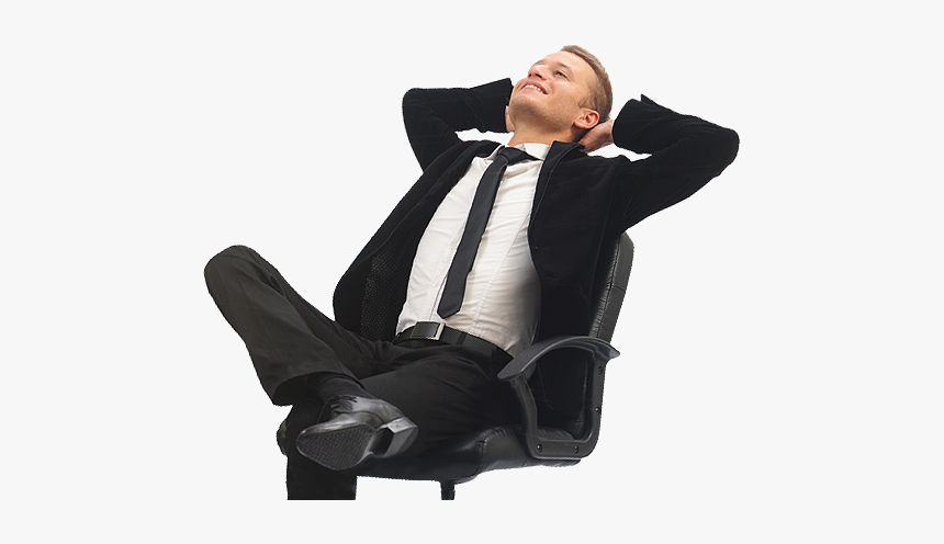 Man Sitting On Chair Png, Transparent Png, Free Download