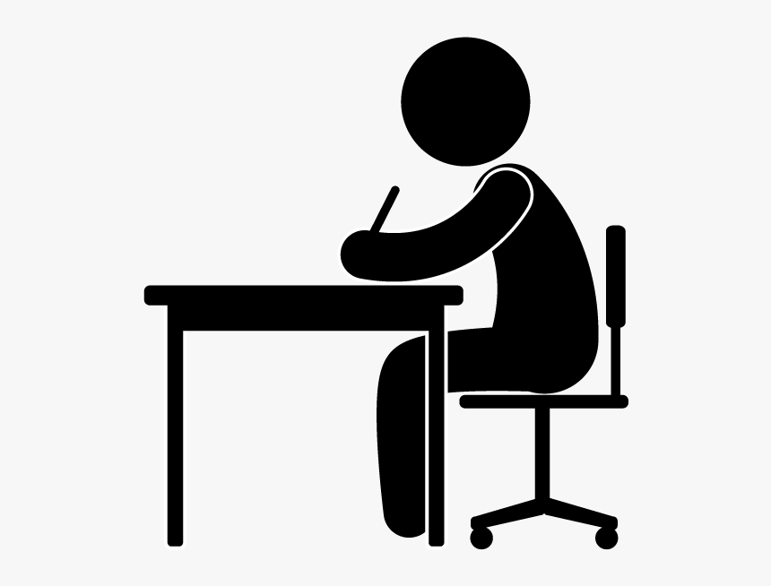 View All Images-1 - Person At Desk Clipart, HD Png Download, Free Download