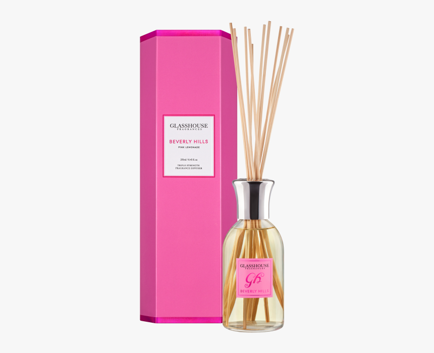 Beverly Hills Pink Lemonade 250ml Fragrance Diffuser - Glasshouse Diffuser Blue, HD Png Download, Free Download