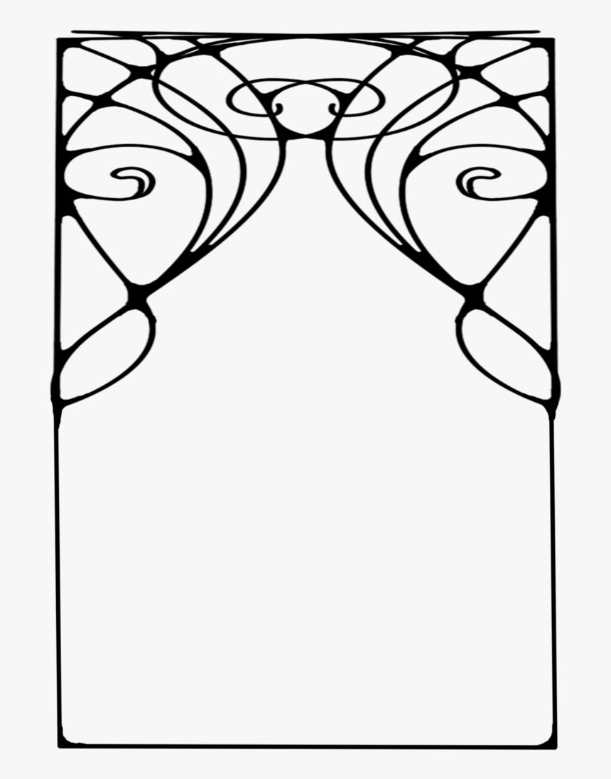 Art Deco Nouveau Border, HD Png Download, Free Download