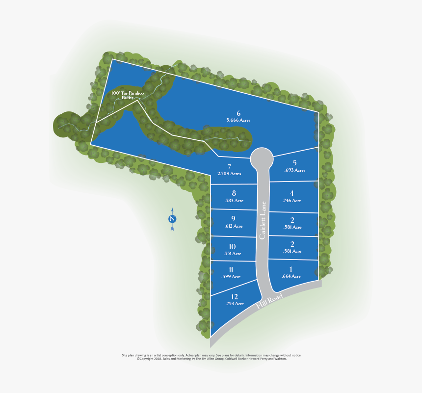 Rays Creek Sitemap Shows New Homesites - Map, HD Png Download, Free Download