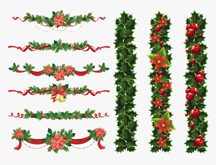 Christmas Border Free Clipart For Mac Collection Transparent, HD Png Download, Free Download