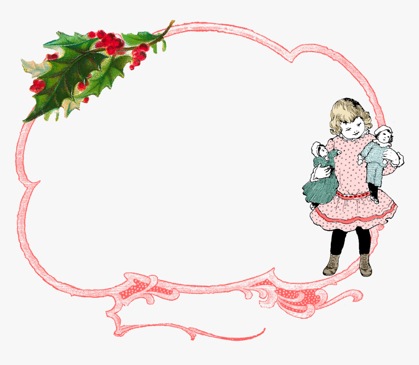 Digital Christmas Border Design Downloads - Portable Network Graphics, HD Png Download, Free Download