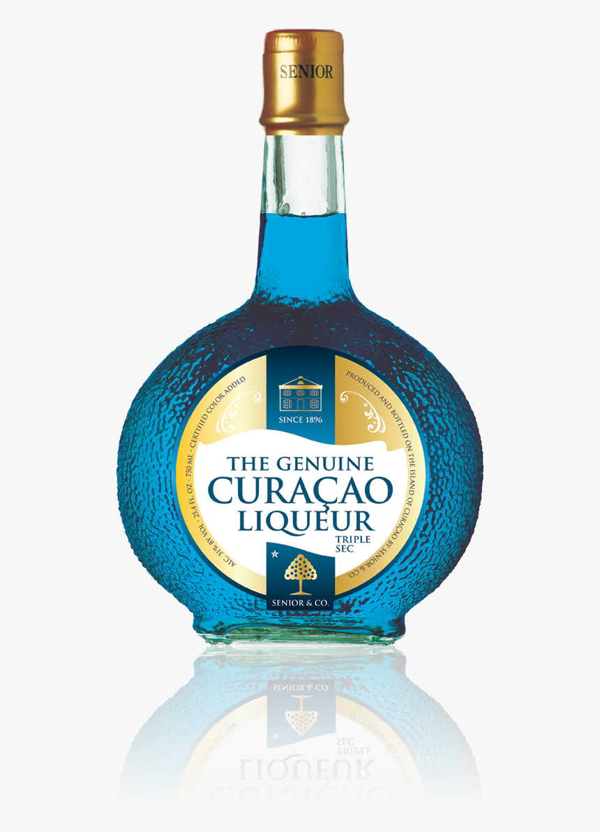 Blue Curaçao Liqueur - Glass Bottle, HD Png Download, Free Download
