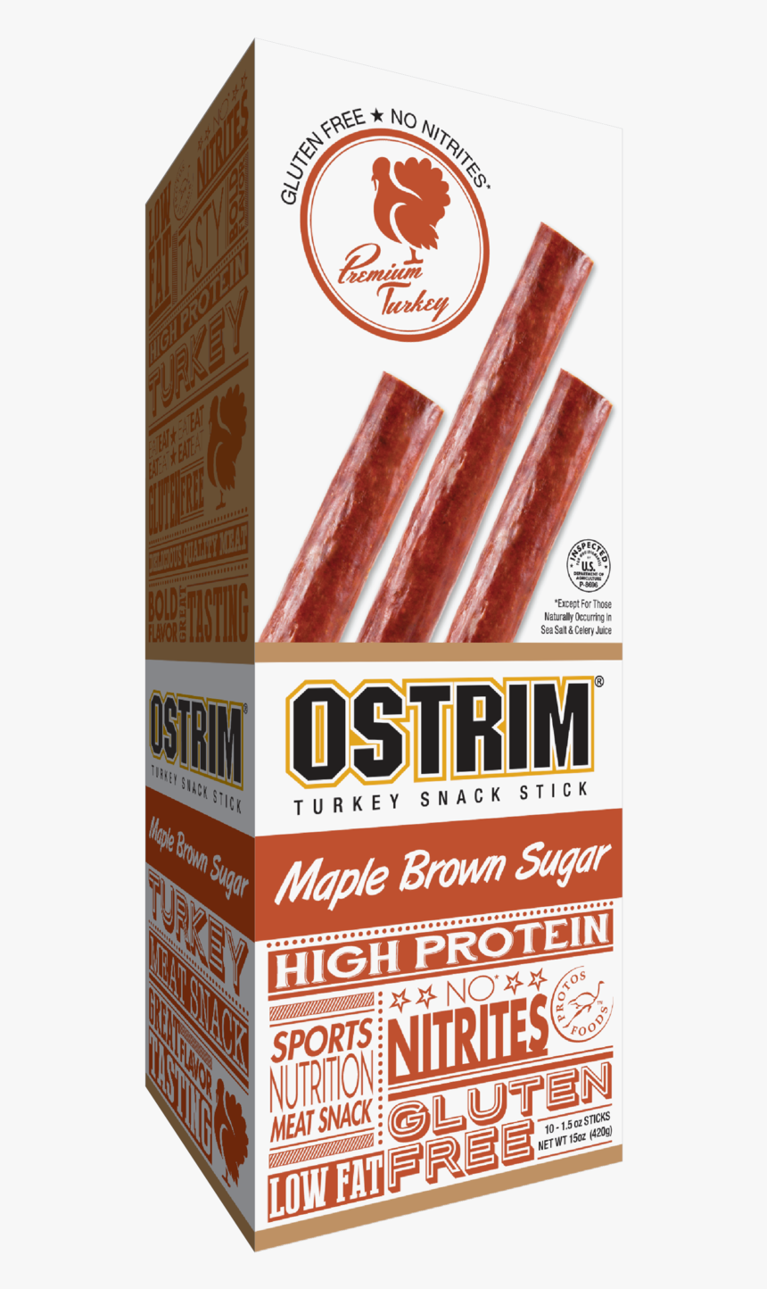 Ostrim Turkey Maple Brown Sugar Snack Sticks"
 Class="lazyload - Chocolate, HD Png Download, Free Download