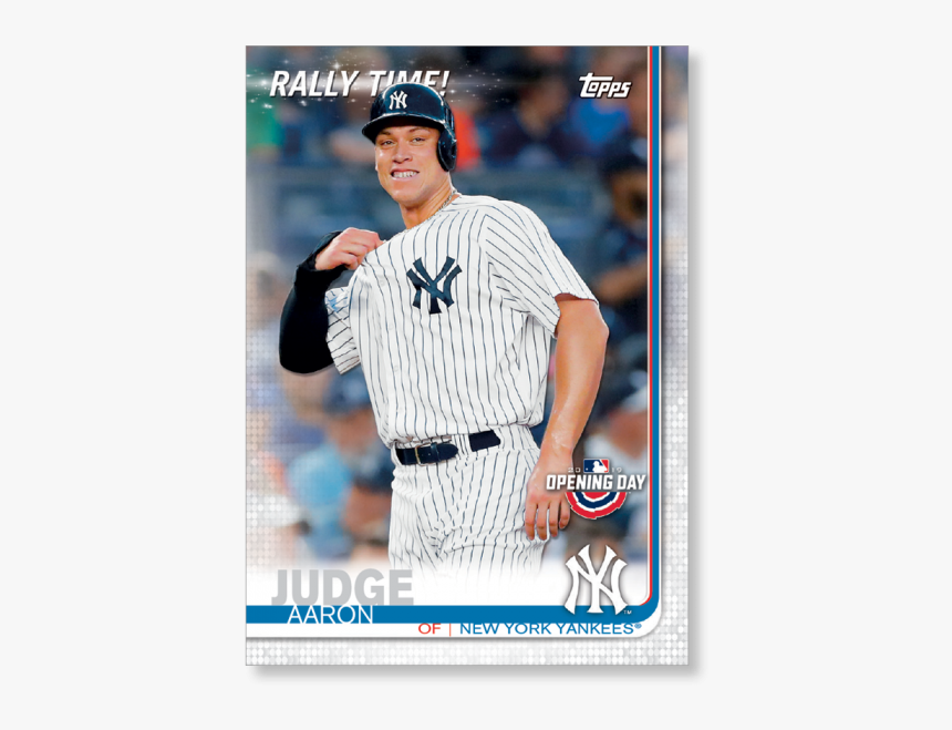 Aaron Judge 2019 Opening Day Baseball Insert Poster - Baseball Player, HD Png Download, Free Download