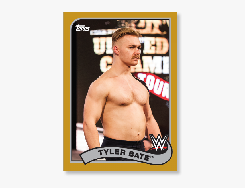 2018 Topps Wwe Heritage Tyler Bate Gold Ed - Wwe Home Video, HD Png Download, Free Download