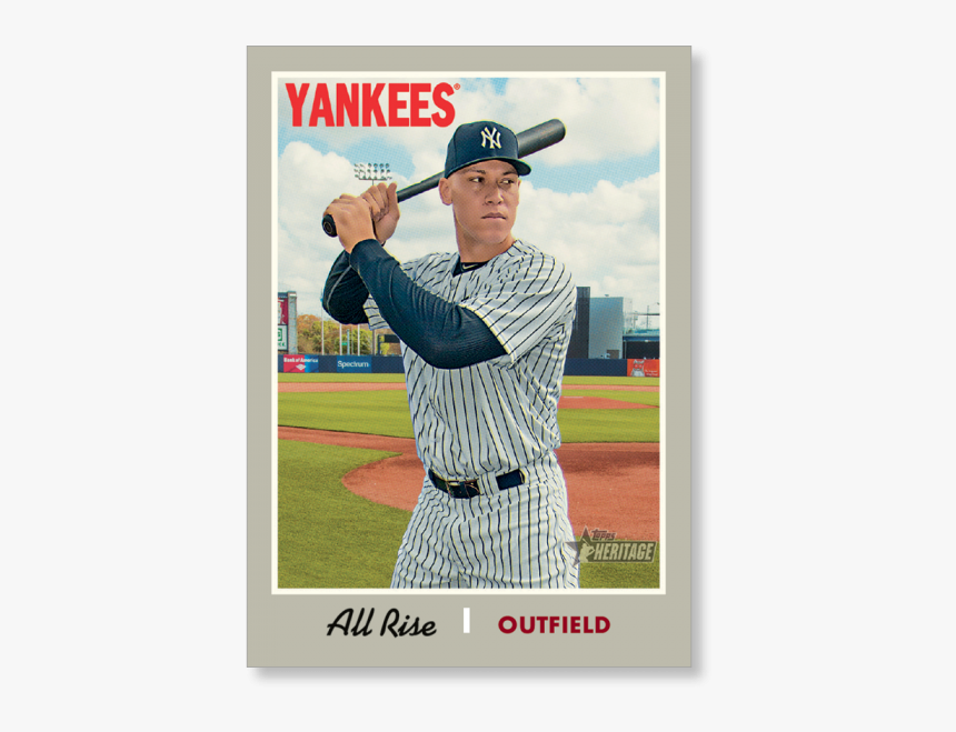 Aaron Judge 2019 Heritage Baseballnickname Variations - Topps 2019 Heritage Baseball, HD Png Download, Free Download