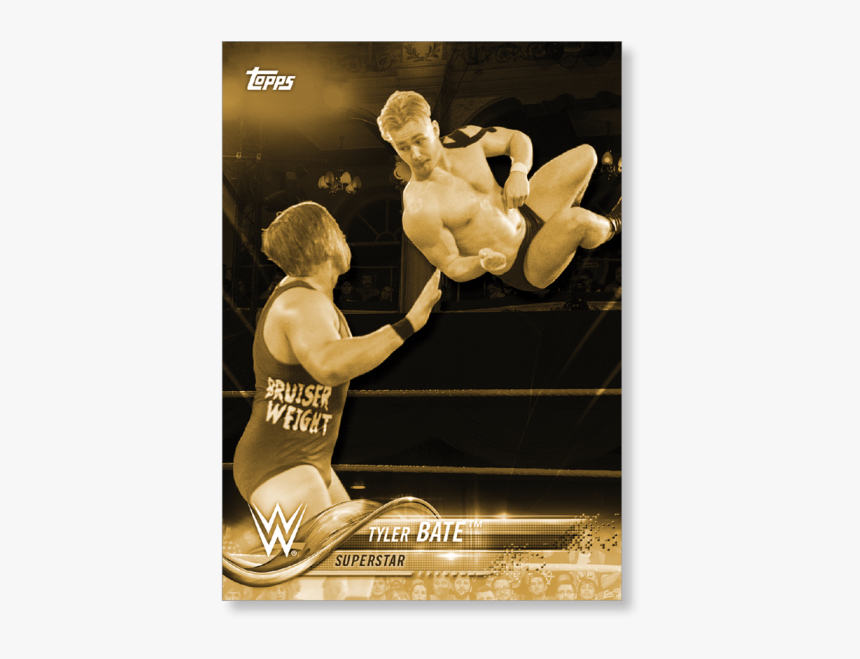 2018 Topps Wwe Tyler Bate Base Poster Gold Ed - Professional Boxing, HD Png Download, Free Download