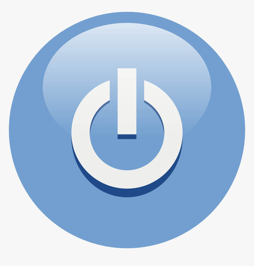 Power Button Blue, HD Png Download, Free Download