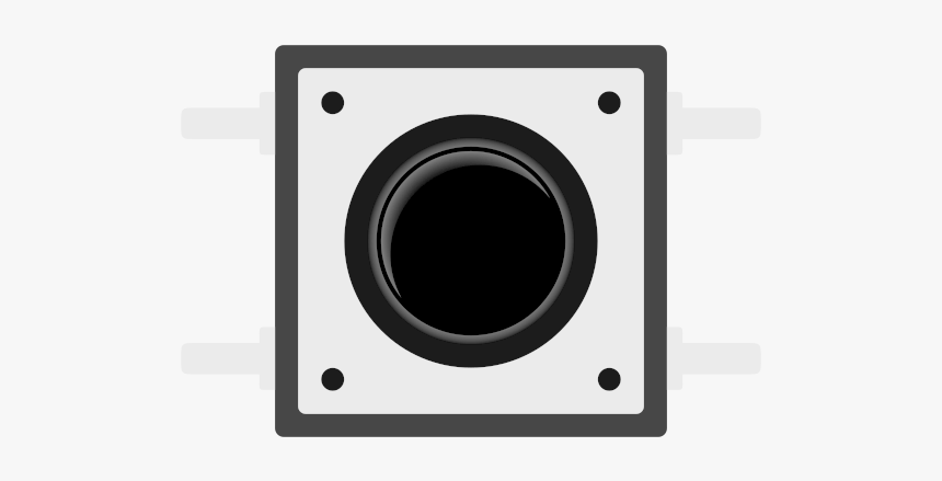 Dpst Micro Push Button Switch - Circle, HD Png Download - kindpng