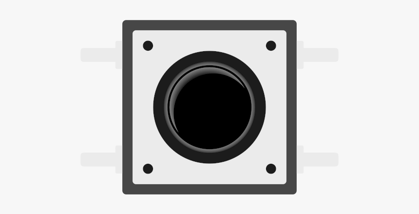 Dpst Micro Push Button Switch - Circle, HD Png Download, Free Download