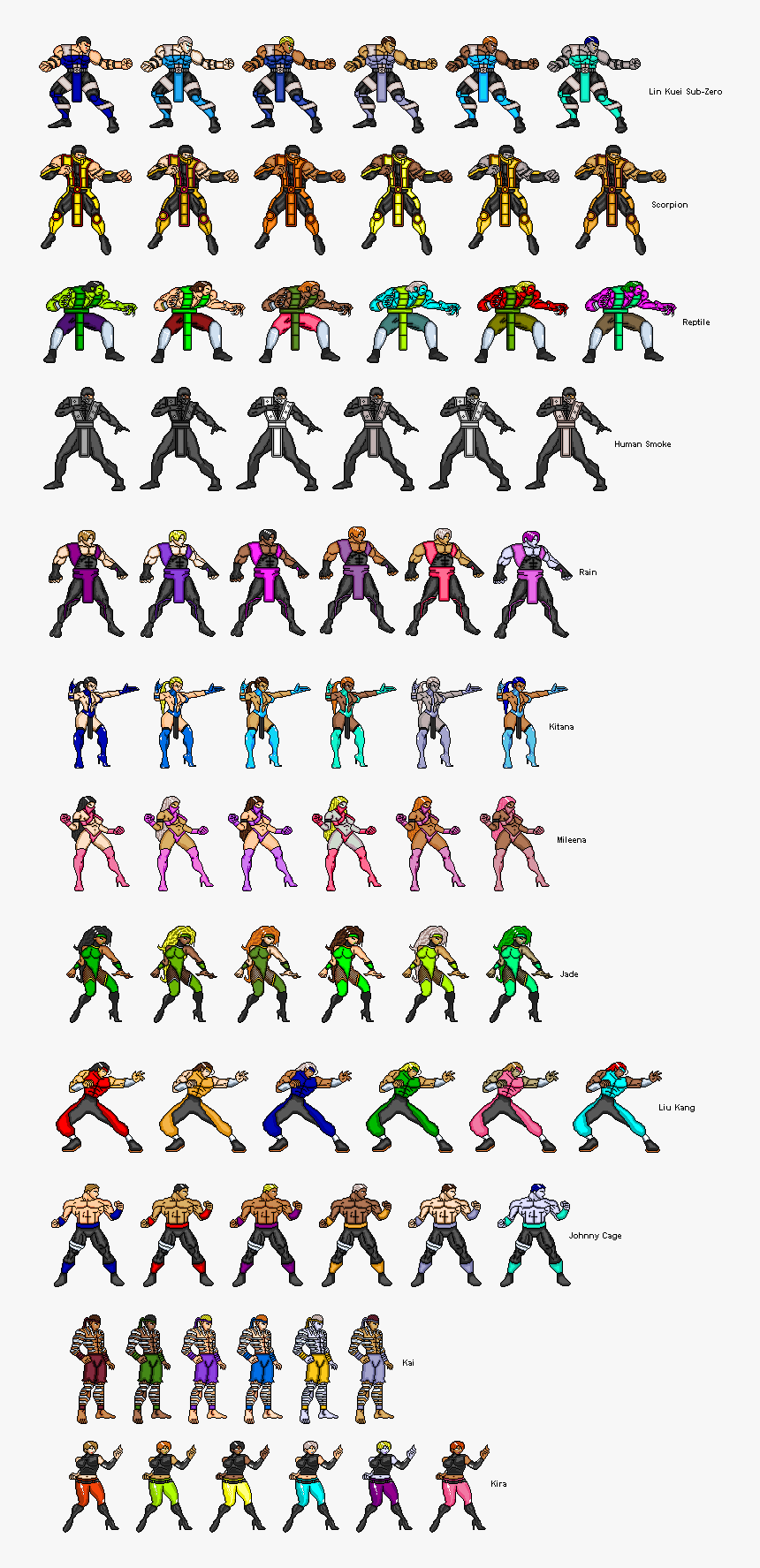 Mortal Kombat Sprites, HD Png Download, Free Download