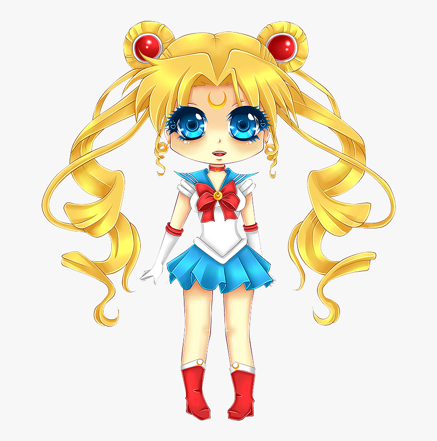 Sailor Moon Chibi Png - Sailor Moon Drawing Chibi, Transparent Png, Free Download