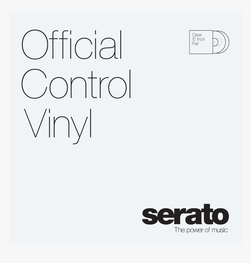 Serato, Official Control Vinyl [clear] - Serato Dj, HD Png Download, Free Download