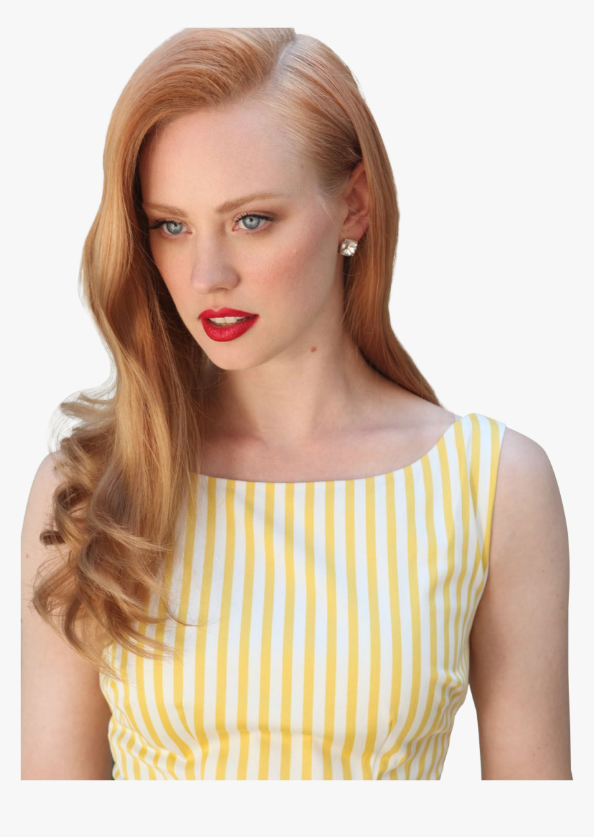 Strawberry Blonde Wearing Yellow, HD Png Download, Free Download