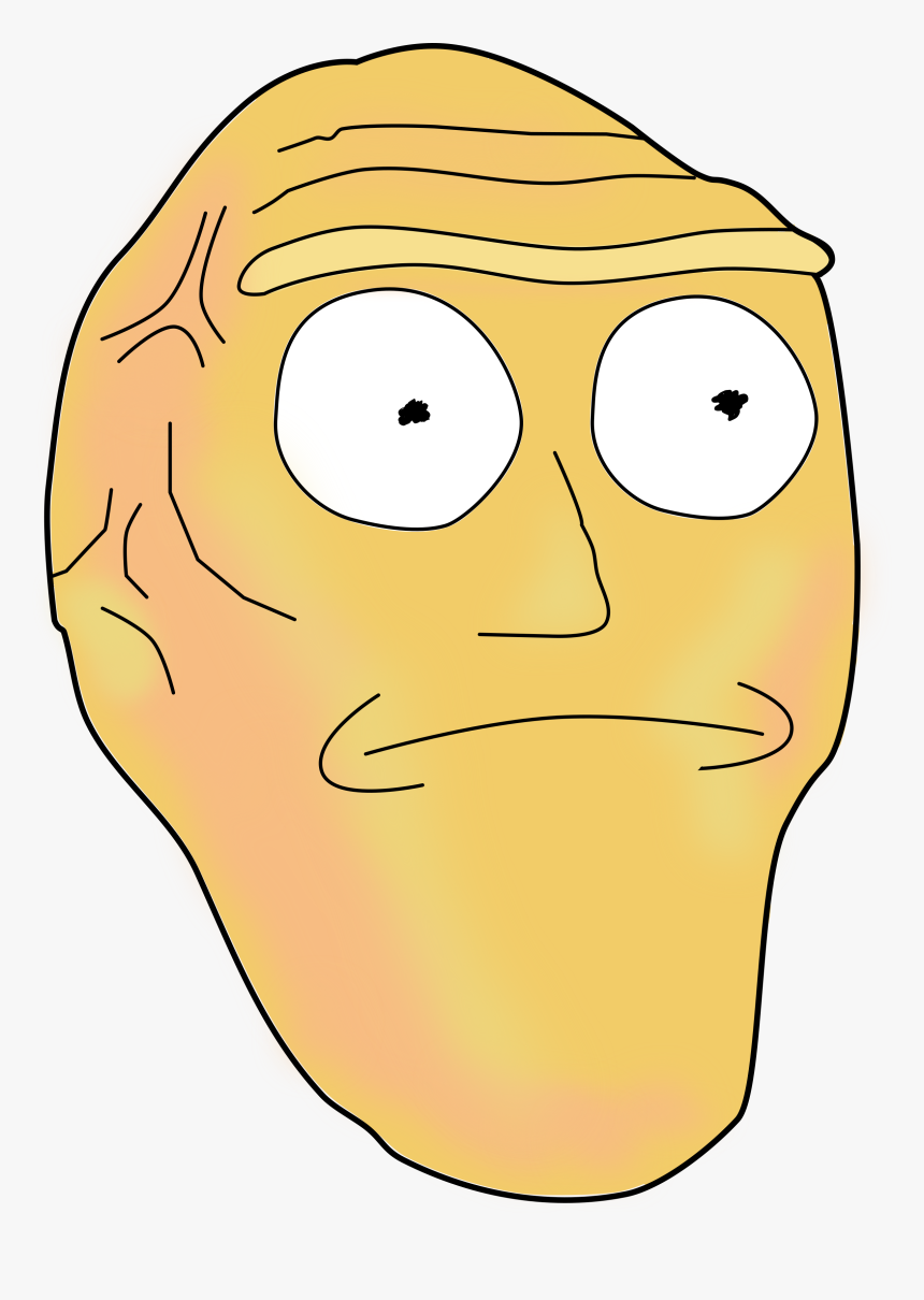 Rick And Morty Face Png - Head From Rick And Morty, Transparent Png, Free Download