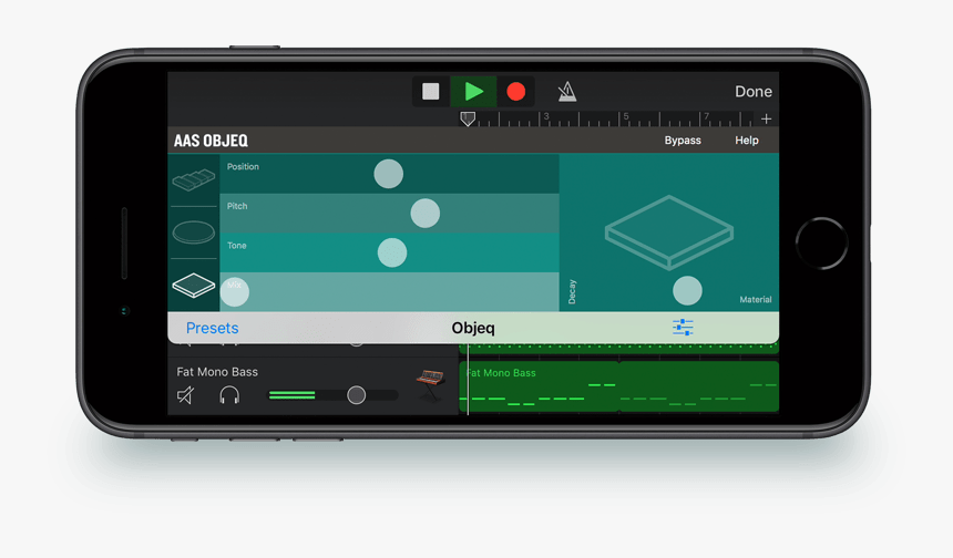 Here"s Objeq Running Inside Garageband On Iphone - Gadget, HD Png Download, Free Download